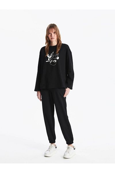 LC Waikiki بنطال رياضي نسائي مستقيم بخصر مطاطي