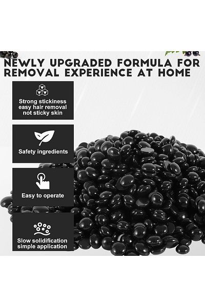 Konsung Beauty Hot Wax Bean Black Currant 100g – Smooth Hair Removal, Strip-Free & Gentle