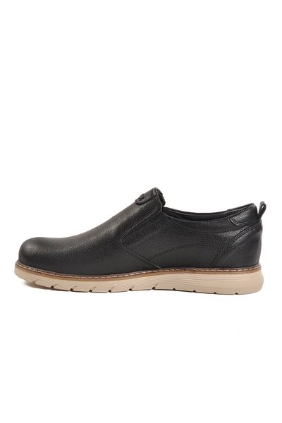 AYAKMOD Black Genuine Leather Men's Casual Shoes 014 m