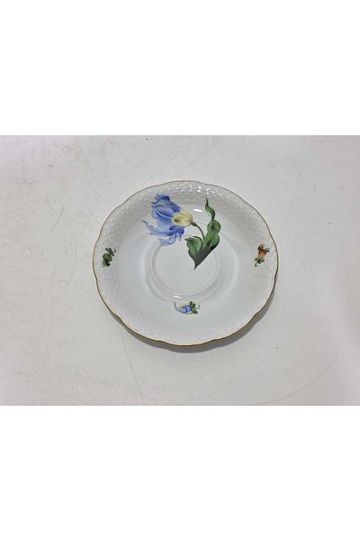 HEREND 734 Hand Painting Porcelain Tea Cup Saucer (001)