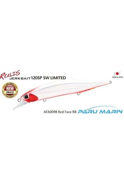 Duo Realis Jerkbait 120SP SW AFA0098 / Red Face RB