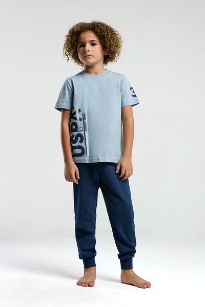 U.S. Polo Assn. ΒΑΣΗ. Σετ Πιτζάμες Polo Assn 100% Cotton Boy
