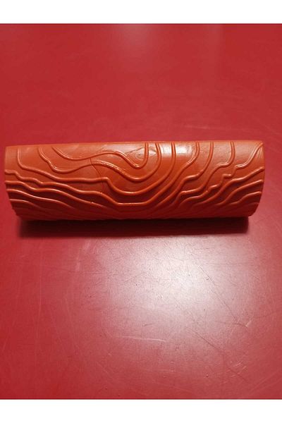Rich Vintage Wood Granier Bonding Apparatus Texture Comb 4.5*3*10cm Red