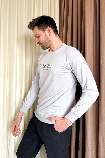 ModaPlaza Ανδρικό μακρυμάνικο 2 κλωστή Sweat 20252
