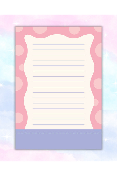Elvina Paper Renkli Not Kağıdı, A6 Boyut, Memopad, To Do List, Bloknot, Planl...