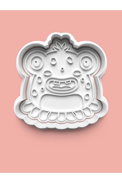 AKTASTORE قالب بسكويت على شكل وحش وقالب عجينة السكر