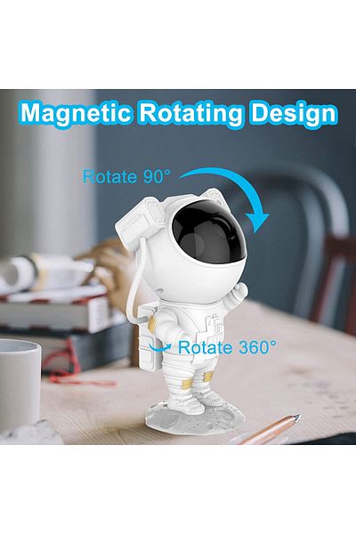 OEM Astronaut Laser Projector with Aurora Borealis and Stars Light Show, 360 Adjustment, Timer, Remote Control