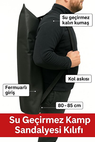 RS JANTİ STORE Su Geçirmez Kamp Sandalyesi Kılıfı – Fermuarlı, Askılı Taşıma ...