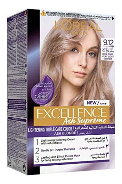 L'Oreal Paris Excellence Ash Supreme 9.12 Cool Pearl Very Light Blonde 192ml