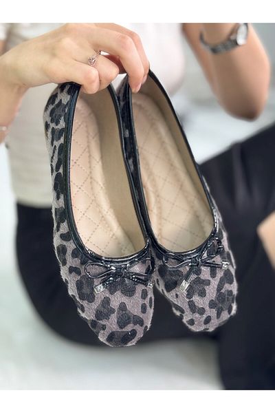 Nstil Daily Women's Ballerina Shoes Oval Toe Bow Comfortable Mold Serrated Sole Ballerina Shoes 112