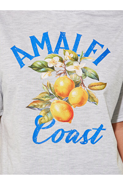 Styli Graphic Print Short Sleeve T-Shirt and Skirt Co-Ords