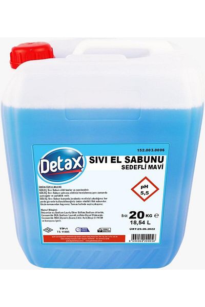 Detax Liquid Hand Soap Blue Pearlescent 20 kg