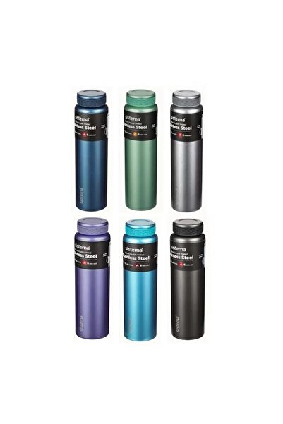 Sistema زجاجة مياه أنيقة من الفولاذ المقاوم للصدأ معزولة بالفراغ ومضادة للتسرب بجدار مزدوج