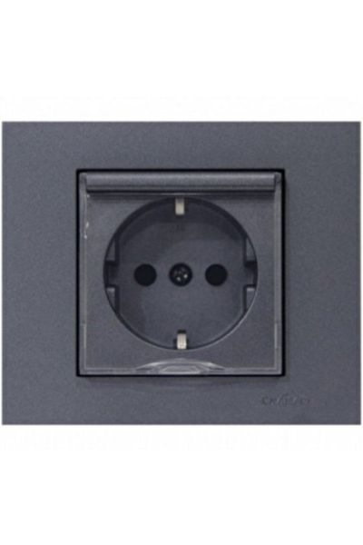 OVİVO Grano Smoked Covered Soil Pan (Product Is Frameless)