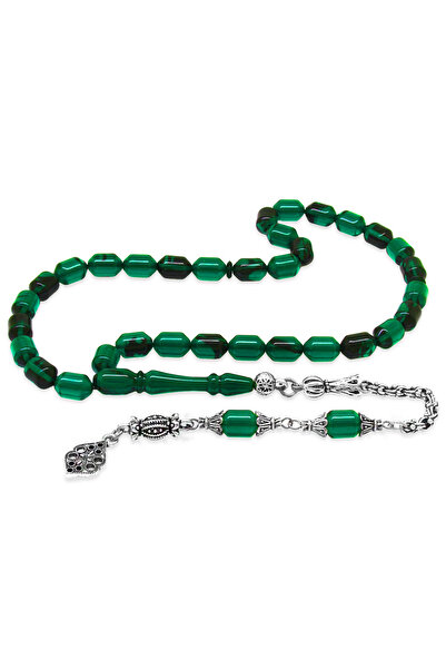 Tesbihane Μεταλλικός χάντρας προσευχής με αντιθαμβωτική επίστρωση, με ακραία ...