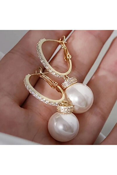 Purple Adv Purple UK Design Wedding Serie İnci Küpe