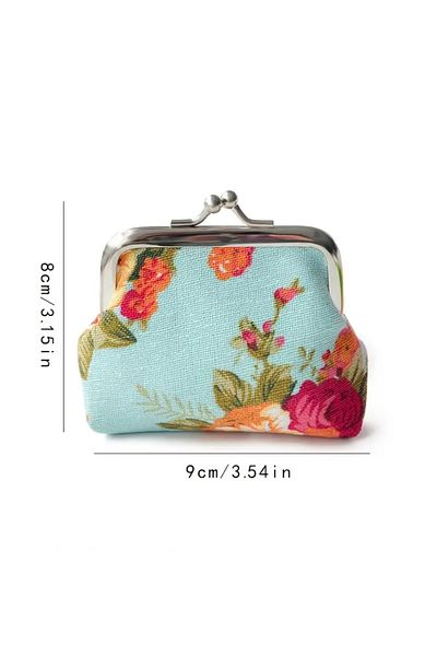 Purple Adv Nostalgic Blue Coin Purse