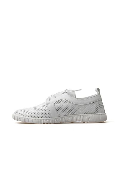 Mammamia Women's Genuine Leather Casual Shoes 25Y D25Ya-115 Z White