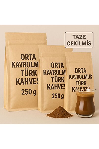 Hepyek قهوة تاريشي بوكسوايت متوسطة التحميص التركية 250 جرام × 3 عبوات - طازجة...