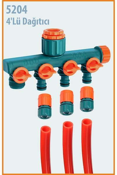 sayım plastik Garden Watering and Washing Set with Dispenser - Gun + 25m Hose + Hanger + Sprinkler + Connectors