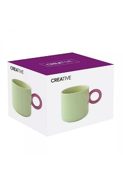 EasyLife Creative Series Dishwasher Safe Porcelain Coffee Mug Green