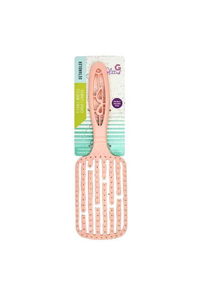 glitters Detangler Maze Hair Brush, +Design Collection, Flexible Bristles, Comfortable Grip