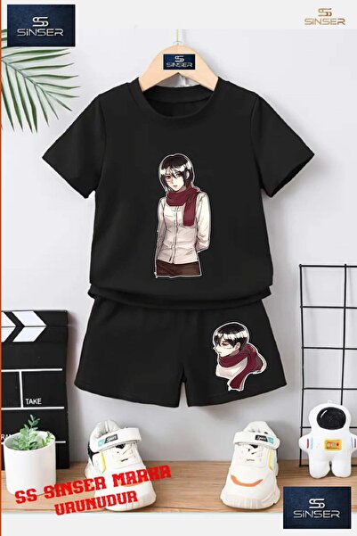 SS SİNSER Children's Unisex “Anime Children's Wear“ Special Printed Crew Neck...
