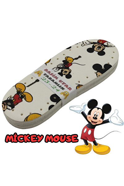 AboutThePerfect Çocuklar için renkli Mickey Mouse karakterli üç katmanlı pati...