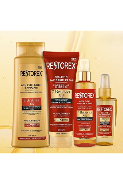 Restorex Nourishing Care Oil 80 ml - 7 Nourishing Oil 3 Pieces