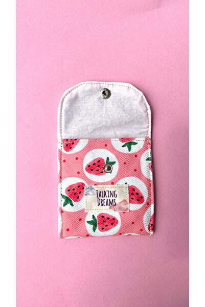 TALKING DREAMS Pink Strawberry Flap Wallet