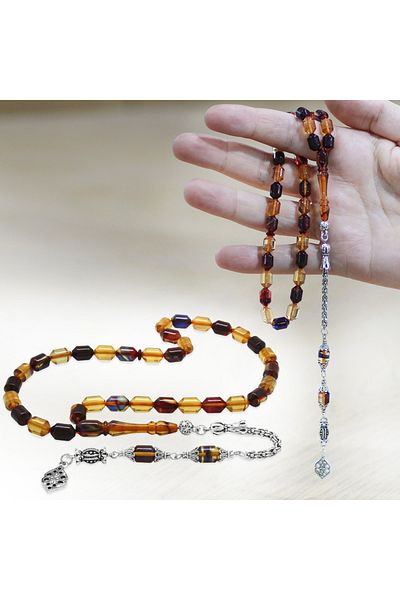 Tesbihane سبحة من الخرز المعدني المقاوم للتلطيخ على شكل شرابة ألبانية