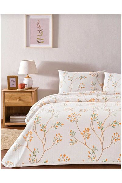 Taç Taç Single Person Pink Set Verdant Orange