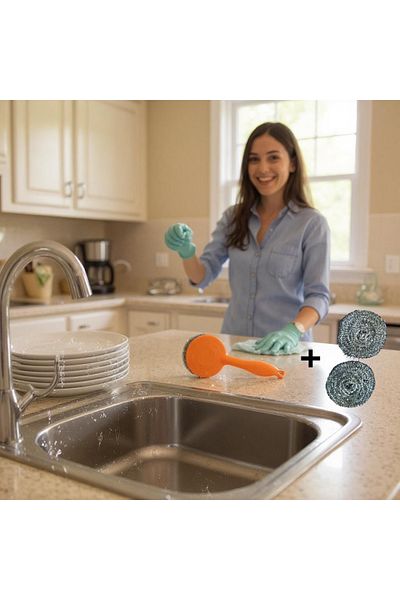 EMPA A V M 3 Stainless Steel Dishwashing Wire and Brush