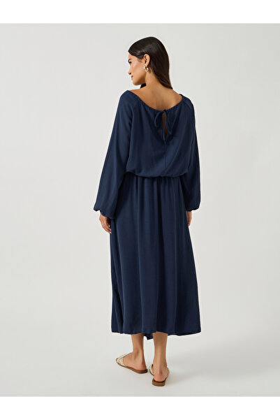 Styli Solid Round Neck Crop Top and Maxi Skirt Co-Ords