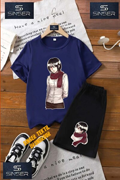 SS SİNSER Children's Unisex “Anime Children's Wear“ Special Printed Crew Neck...