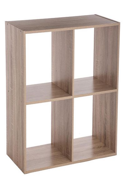 Five Simply Smart 4-Compartment Mix N Modul Wooden Storage Shelf