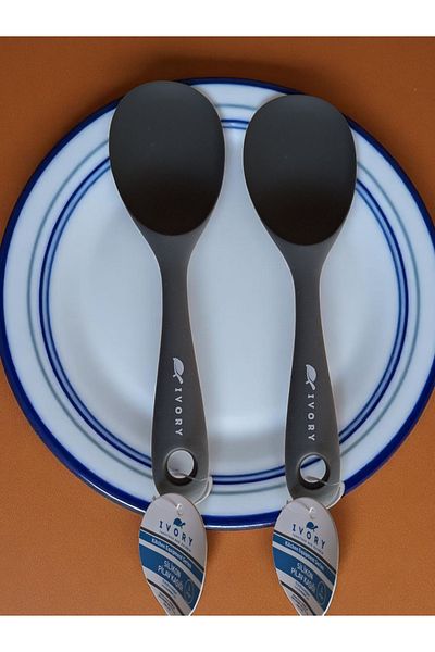 EMPA A V M Ivory Fireproof Non-Stick 2-Pack Rice Spoons