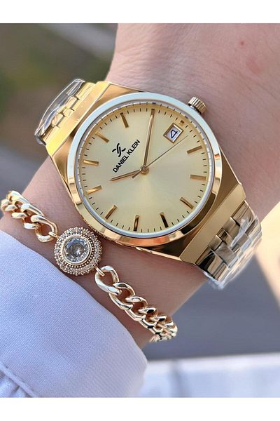 Daniel Klein Steel Cord 30 Mt Water Resistant Women Wrist Watch+Bracelet Byn.14052.6