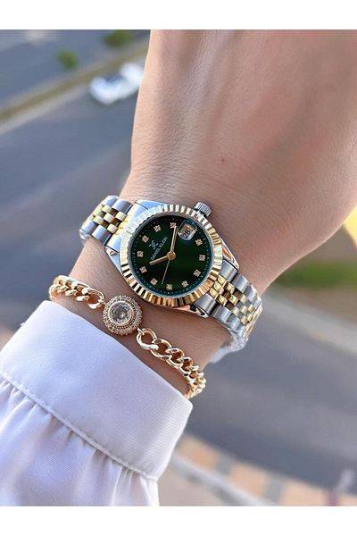 Daniel Klein Steel Cord 30 Mt Water Resistant Women Wrist Watch+Bracelet Byn.13969.7