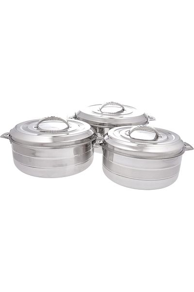 RİM Milo Stainless Steel Thermal Cookware Set by Rim, 3 Pieces