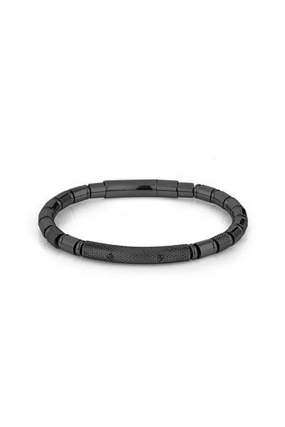 Santa Barbara Polo & Racquet Club Santa Barbara Polo Racquet Club Sbj.6.2032.2 Sporty Design Steel Black Men's Bracelet