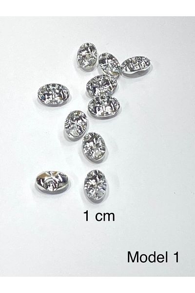 karantuhafiye Blouse Button / Plastic Stone Appearance Button with Hole from the Bottom / 2919 / 10 Pieces / Model 1