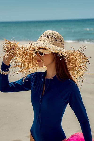 Remsa Mayo Fringe Detailed Straw Beach Hat Rş-2096 Beige01