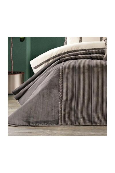 ZEBRACASA Zebra Casa Grace Bedding Set 10 Pieces Anthracite