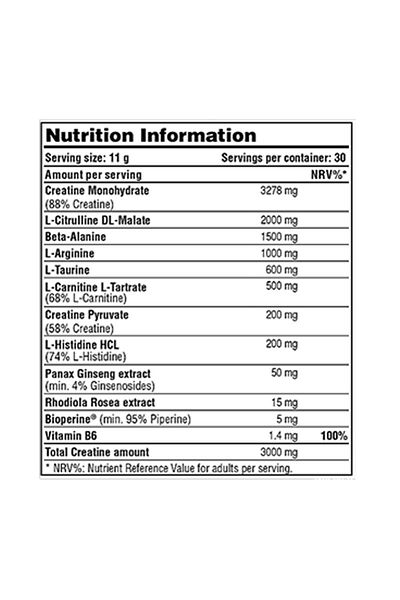 Galvanize Nutrition Fury Pump, Icy Mango Flavor, 330g, 30 Servings