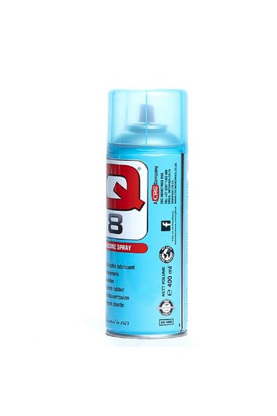 Q-Oil Q8 Waterproof Anti Static Lubricant Silicone Spray for Rubber and Plastics
