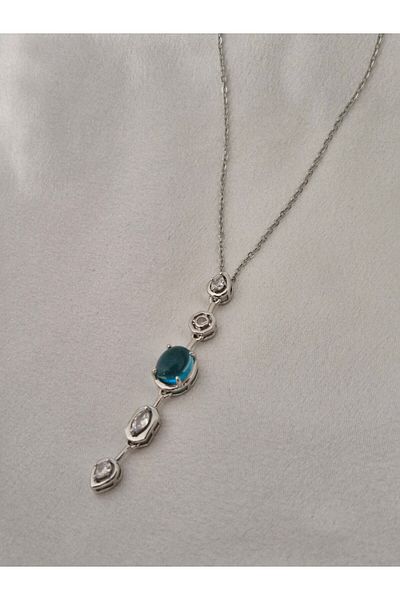 aayak&kabımofficial Y Necklace with Natural Stone