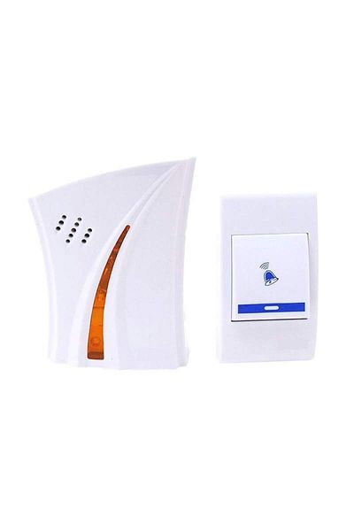 SIKS Sonerie wireless SN1 SIKS cu lumini, priză, 100 m, albă