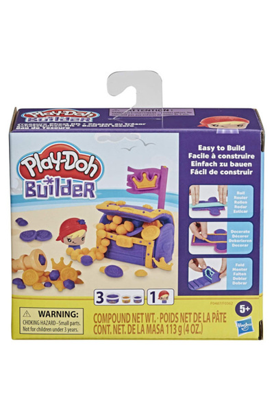 Hasbro Play Doh Builder Plasticine Set, Treasure Chest
