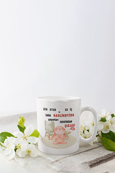 qoeuyl boutique Gaslighting Takes You Out of Life Printed Fun Gift White Mug
